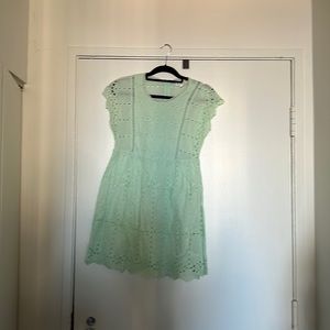 Red Dress Boutique Loveriche Mint Lace Mini Dress - Size Medium